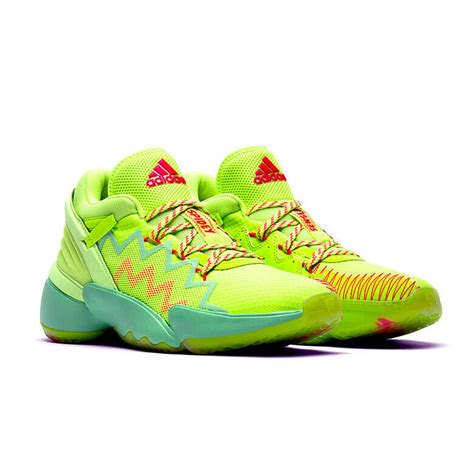 sneakers adidas neon|neon green Adidas basketball shoes.